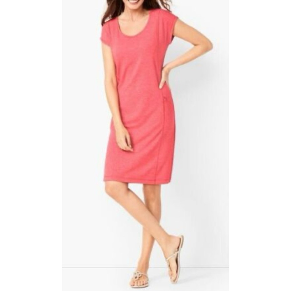T by Talbots Vibrant Coral Dress